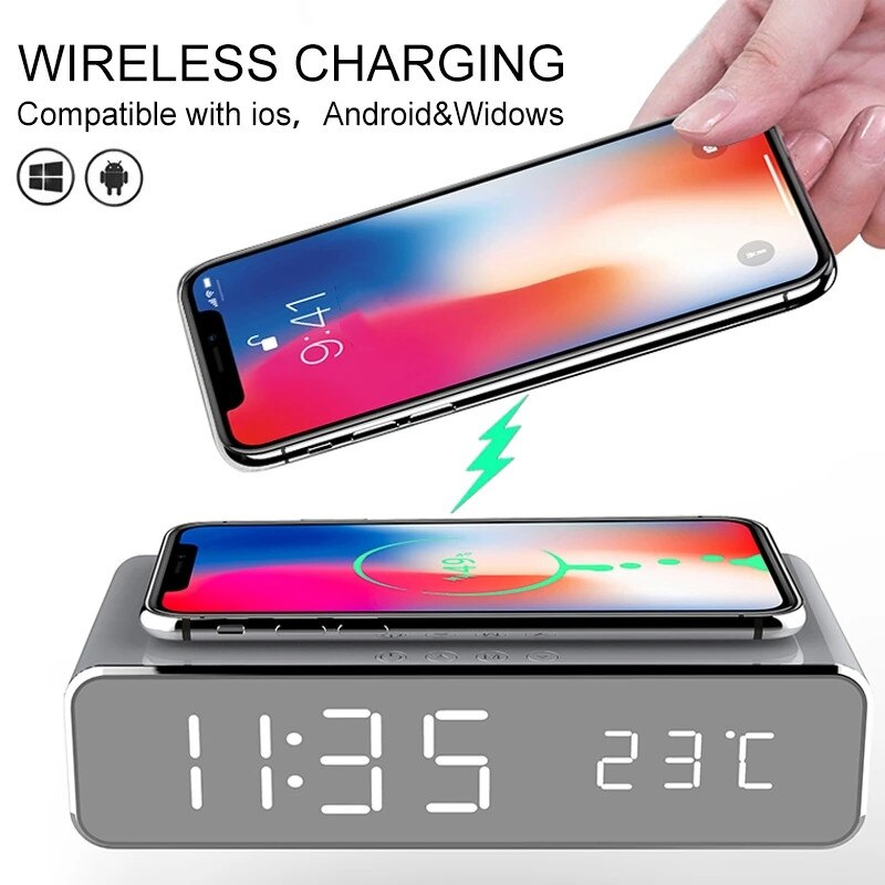 3 in 1 LED Alarm Clock with Fast Wireless Charger - Premium Chargers & Powerbanks from Dressmycell.com - Just $30! Shop now at Dressmycell.com 3 in 1 LED Alarm Clock with Fast Wireless Charger - Premium Chargers & Powerbanks from Dressmycell.com - Just $30! Shop now at Dressmycell.com